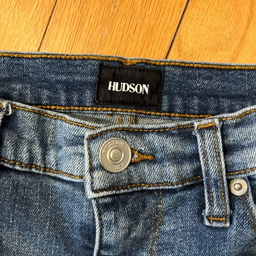 Hudson Blair Super Skinny Jeans Distressed Medium Wash Sz 28 - Picture 4 of 10